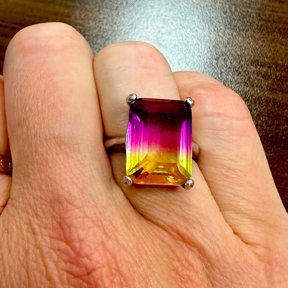 Jewelry - Elegant Multicolor Ametrine 925 Sterling Ring